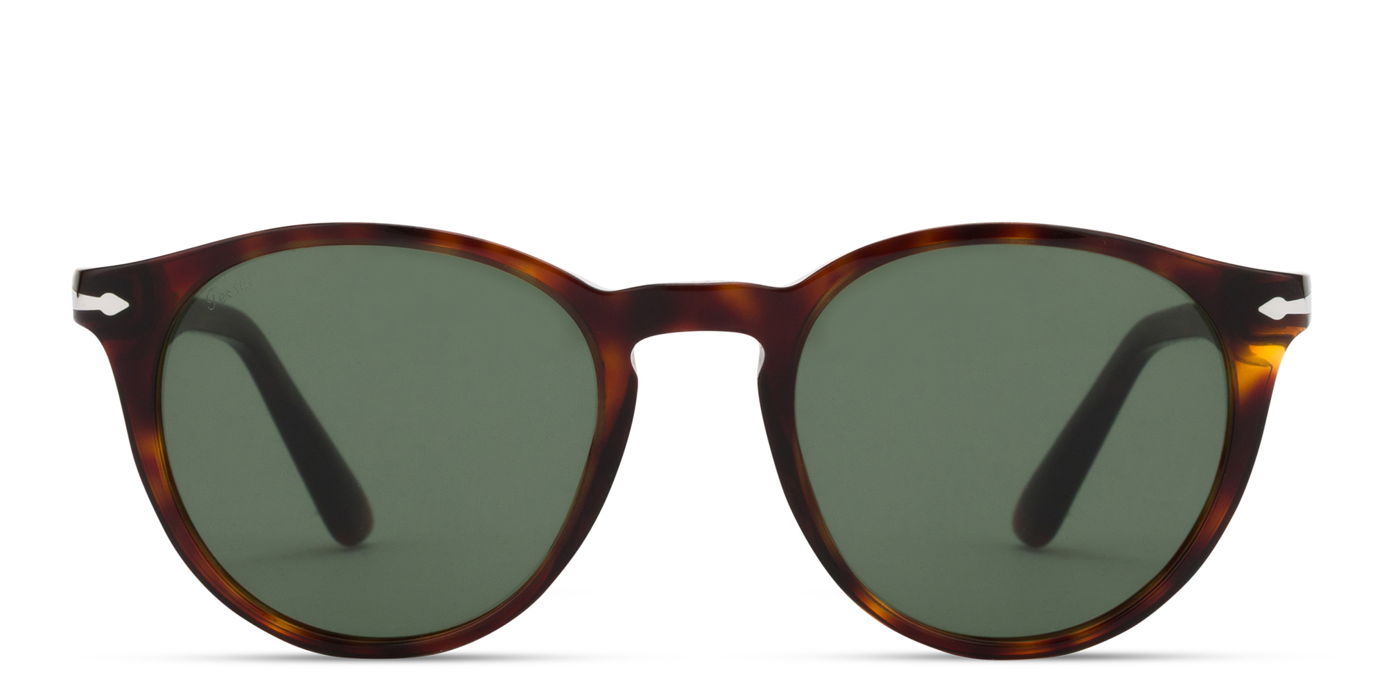 PERSOL Round Sunglasses in Havana – Product Photo 1