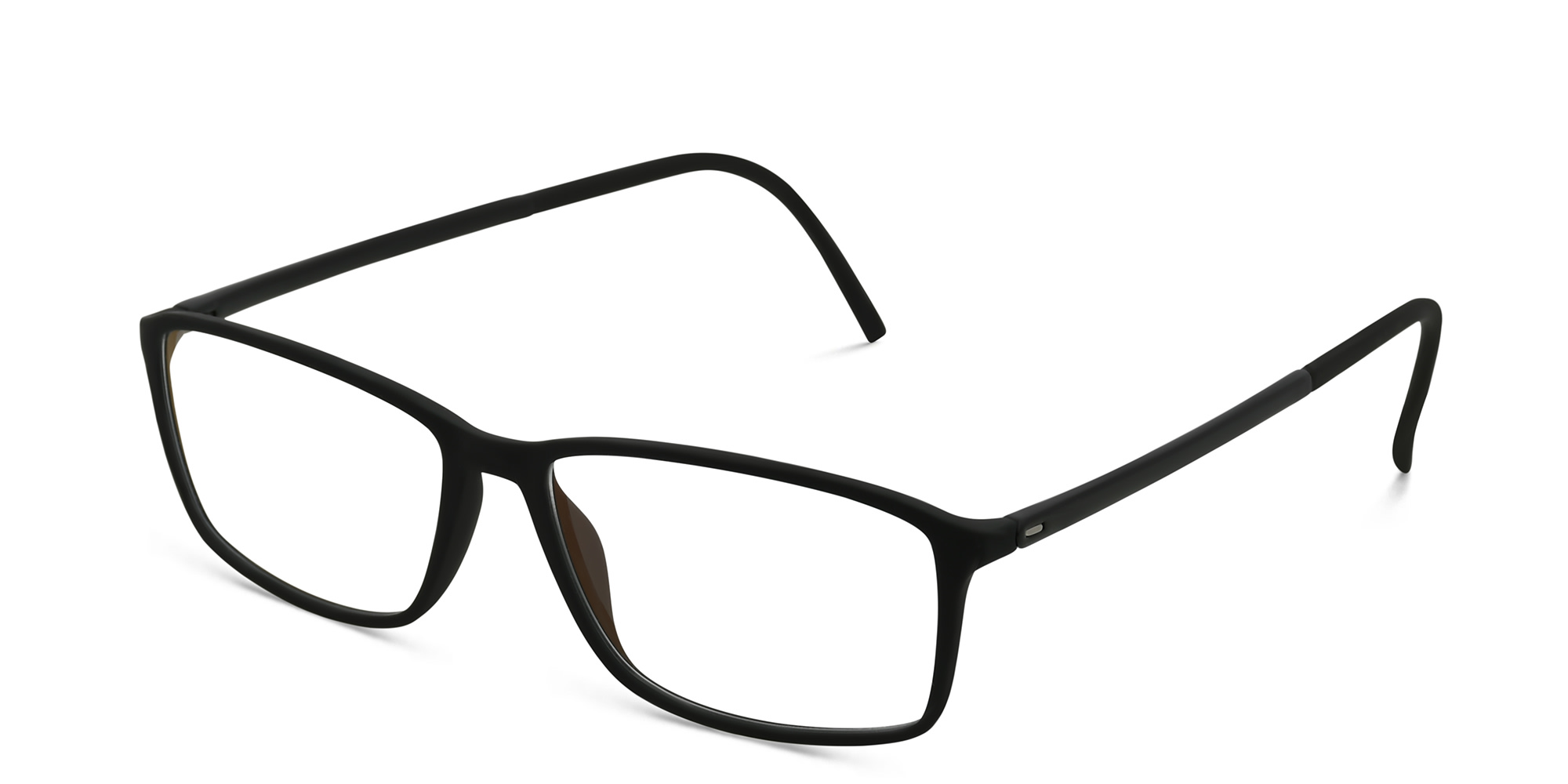 Silhouette Rectangle Eyeglasses in Black – Product Photo 2