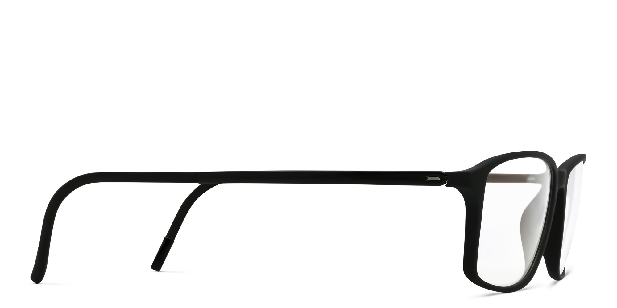 Silhouette Rectangle Eyeglasses in Black – Product Photo 3
