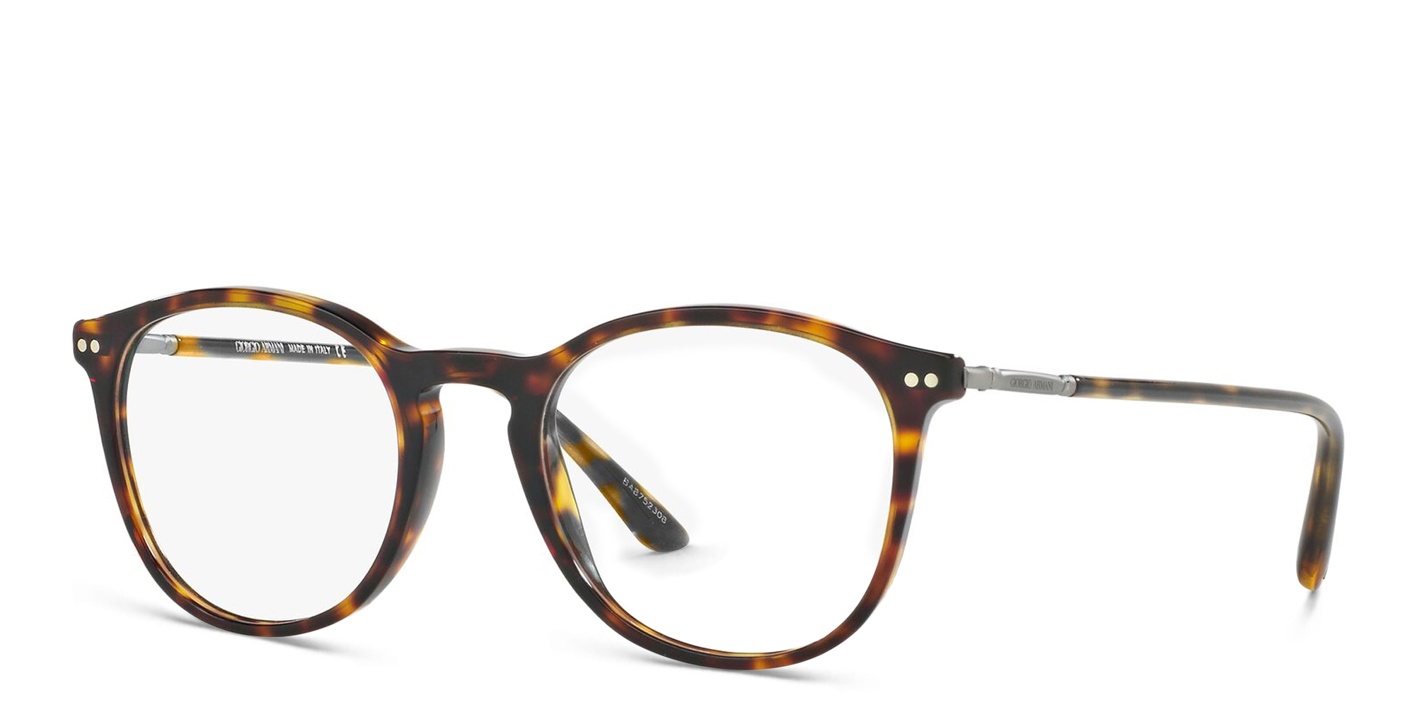 GIORGIO ARMANI Panthos Eyeglasses in Dark Havana – Product Photo 2