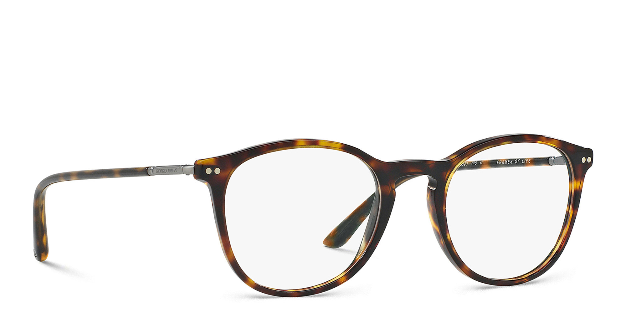 GIORGIO ARMANI Panthos Eyeglasses in Dark Havana – Product Photo 4
