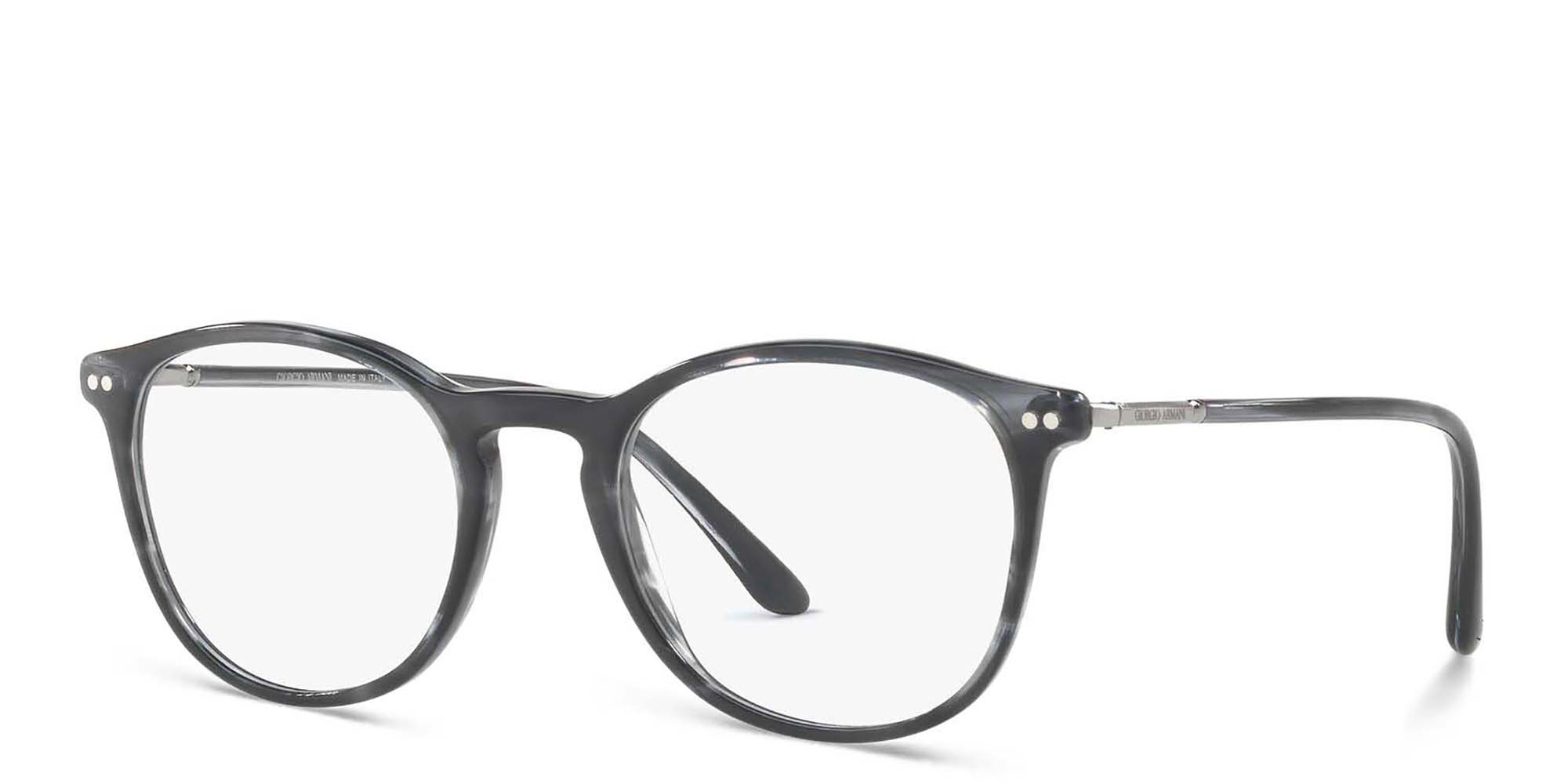 GIORGIO ARMANI Round Eyeglasses in Grey – Product Photo 2