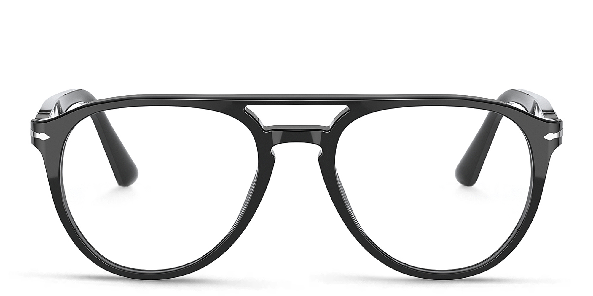 نظارات طبية أفياتور من بيرسول بلون أسود - صورة المنتج 1