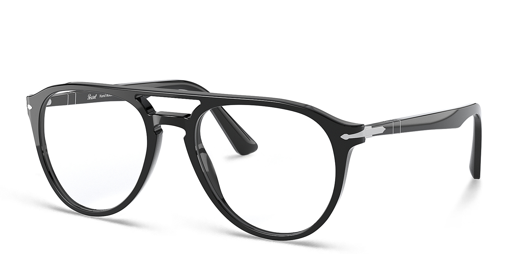 نظارات طبية أفياتور من بيرسول بلون أسود - صورة المنتج 2
