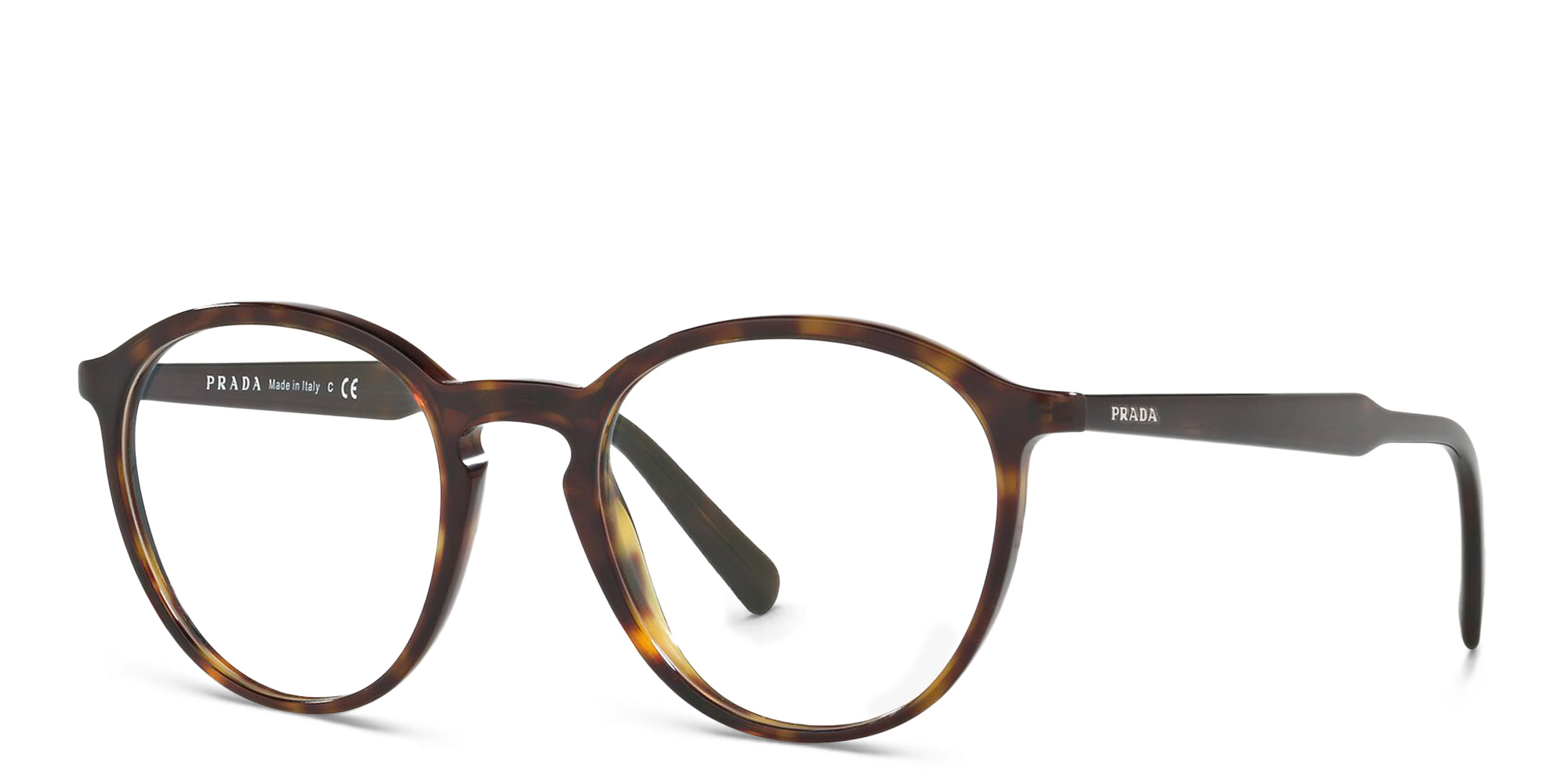 PRADA Round Eyeglasses in Havana – Product Photo 2