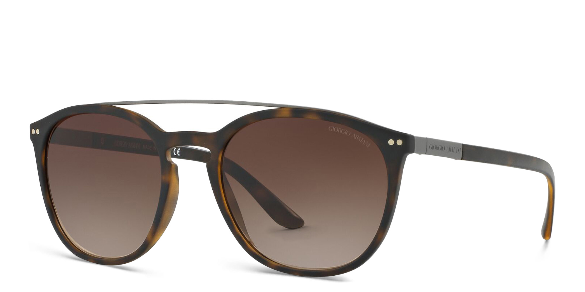 GIORGIO ARMANI Panthos Sunglasses in Matte Dark Havana – Product Photo 2