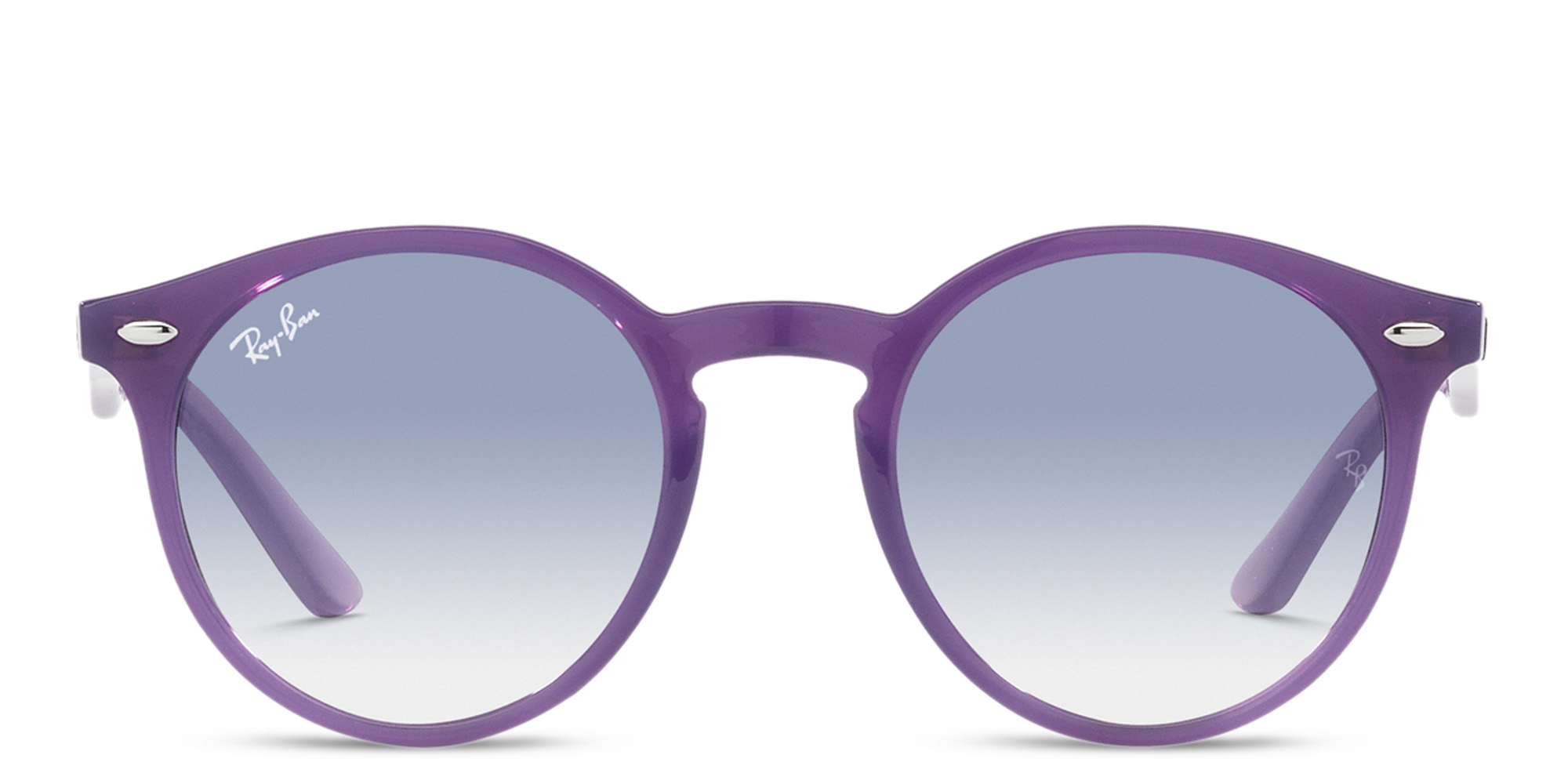 نظارات شمسية طراز بانتوس للأطفال من راي بان جونيور بلون أرجواني أوبال - صورة المنتج 1