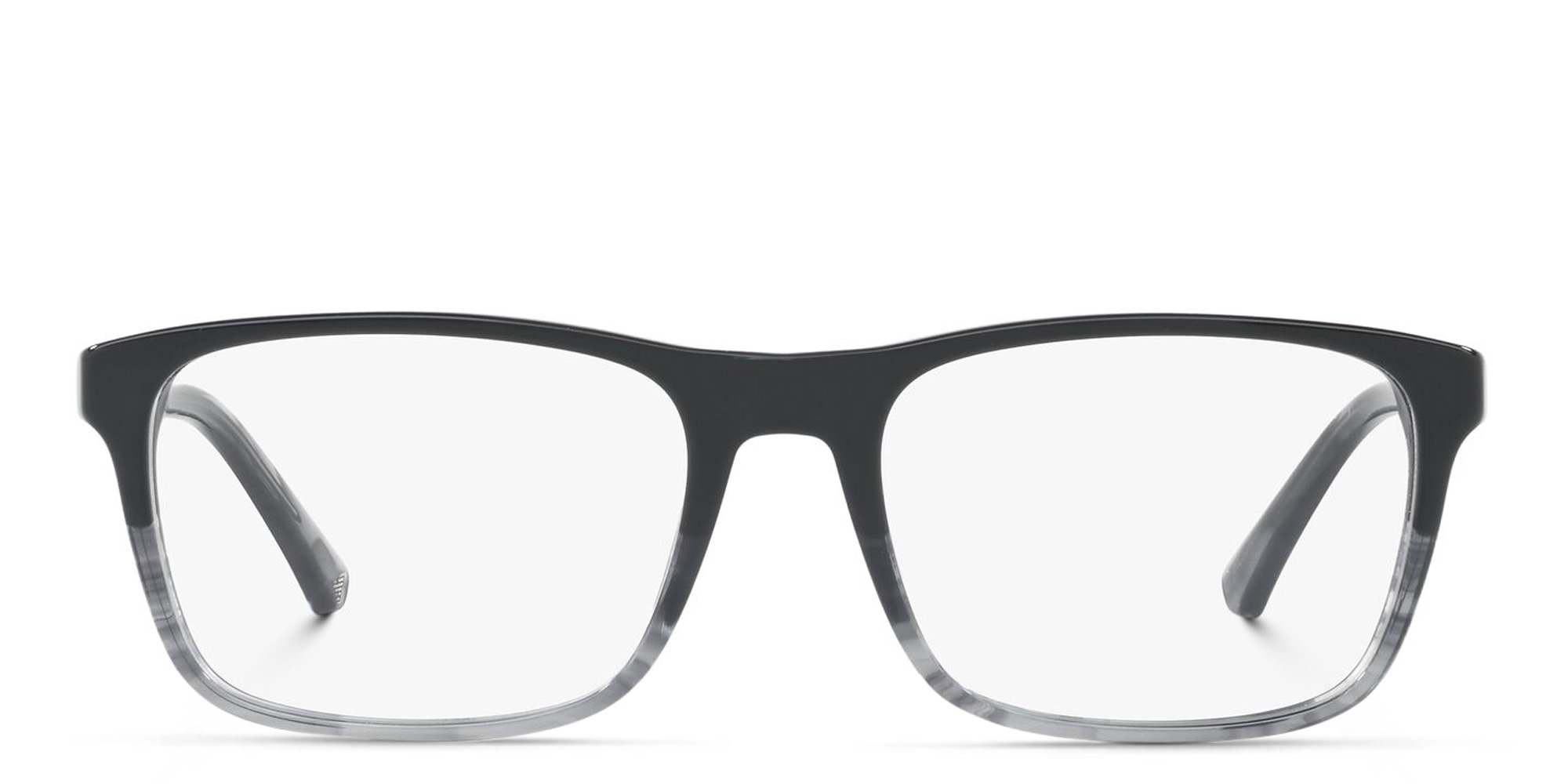 Emporio Armani Rectangle Eyeglasses in Black – Product Photo 1