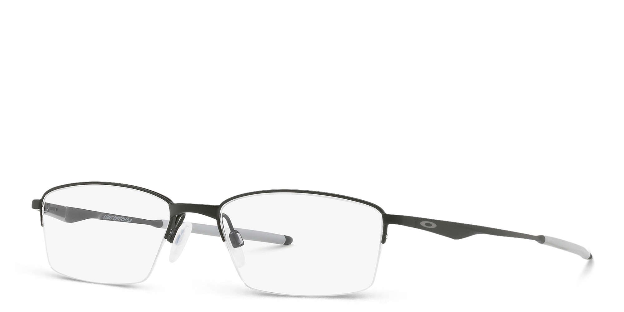 Oakley Limit Switch 0.5 Half-Rim Rectangle Eyeglasses in Black – Product Photo 2