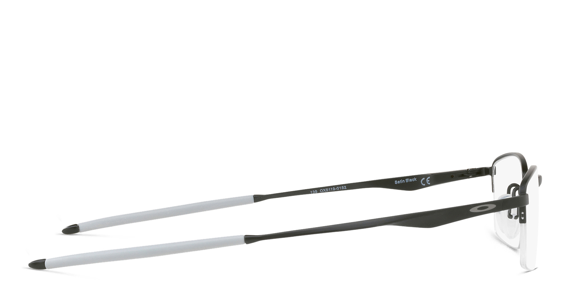 Oakley Limit Switch 0.5 Half-Rim Rectangle Eyeglasses in Black – Product Photo 3