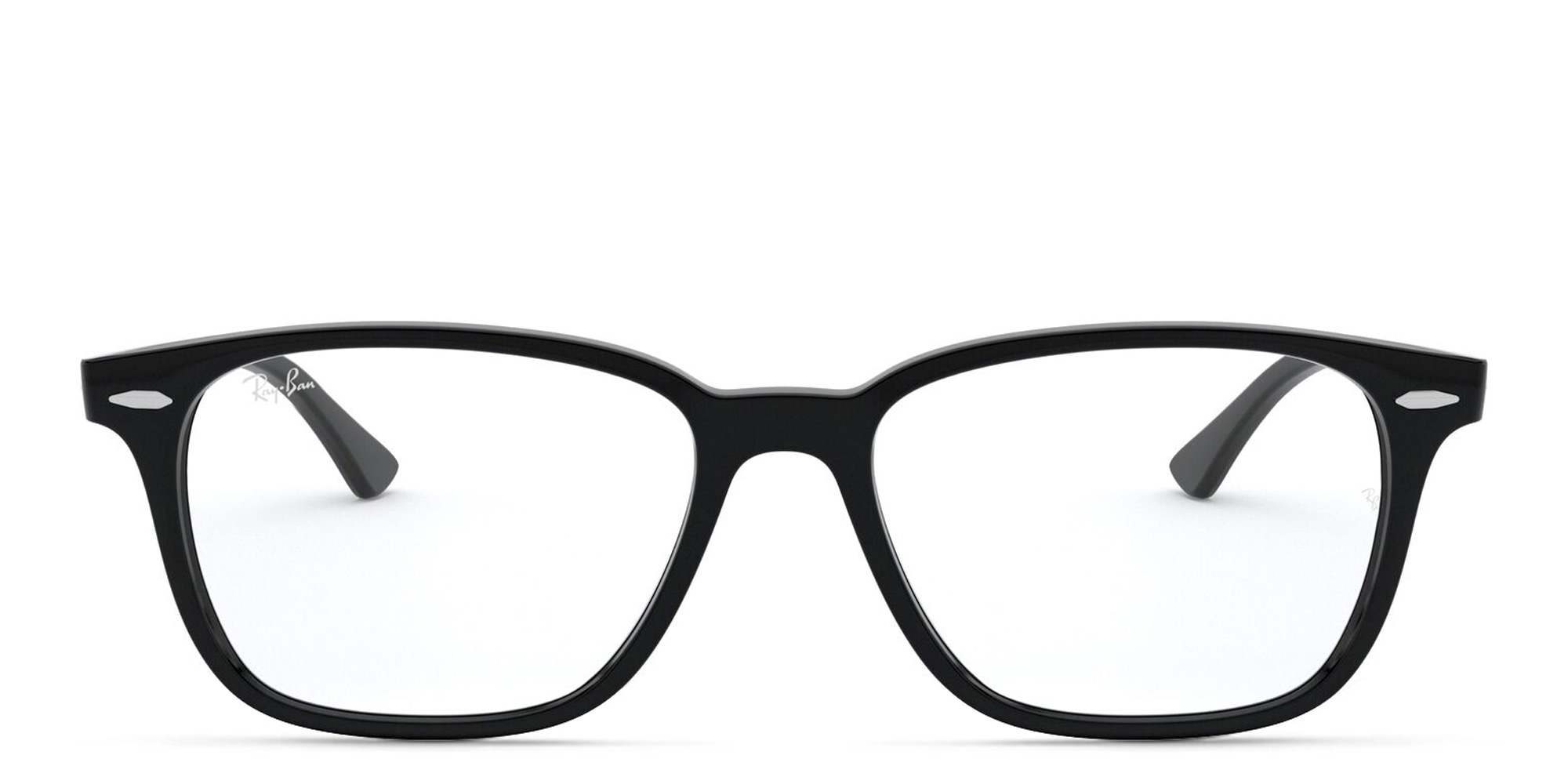 Ray-Ban Unisex Square Eyeglasses in Black – Product Photo 1