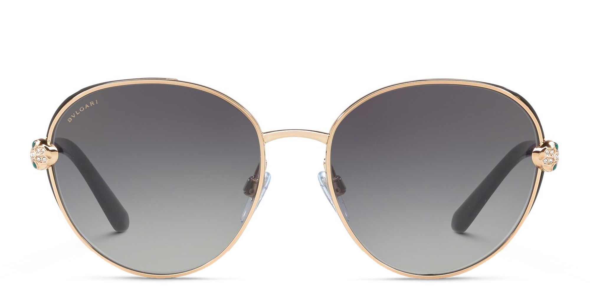 BVLGARI Round Sunglasses in Pink Gold – Product Photo 1