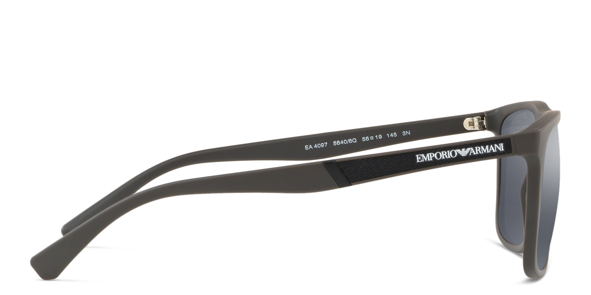 نظارات شمسية مربعة من امبوريو أرماني بلون بني مطفي - صورة المنتج 2