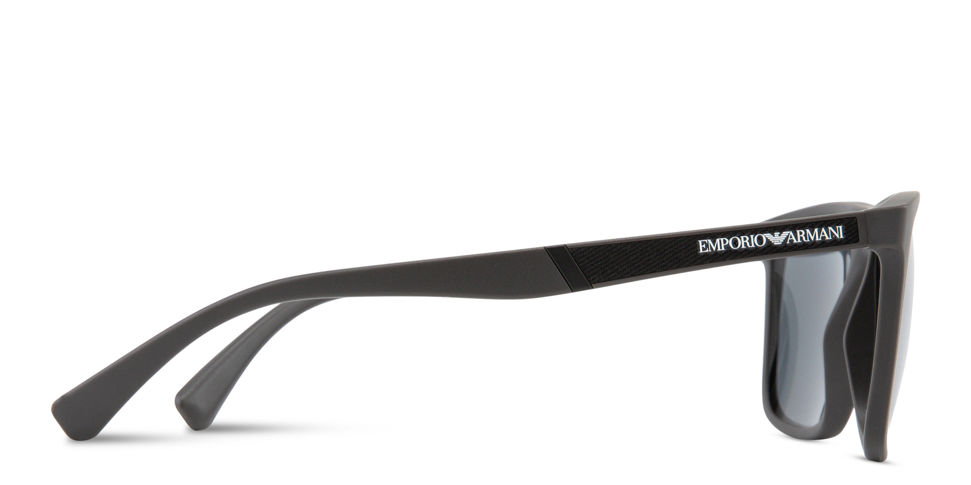 Emporio Armani Square Sunglasses in Matte Brown – Product Photo 3
