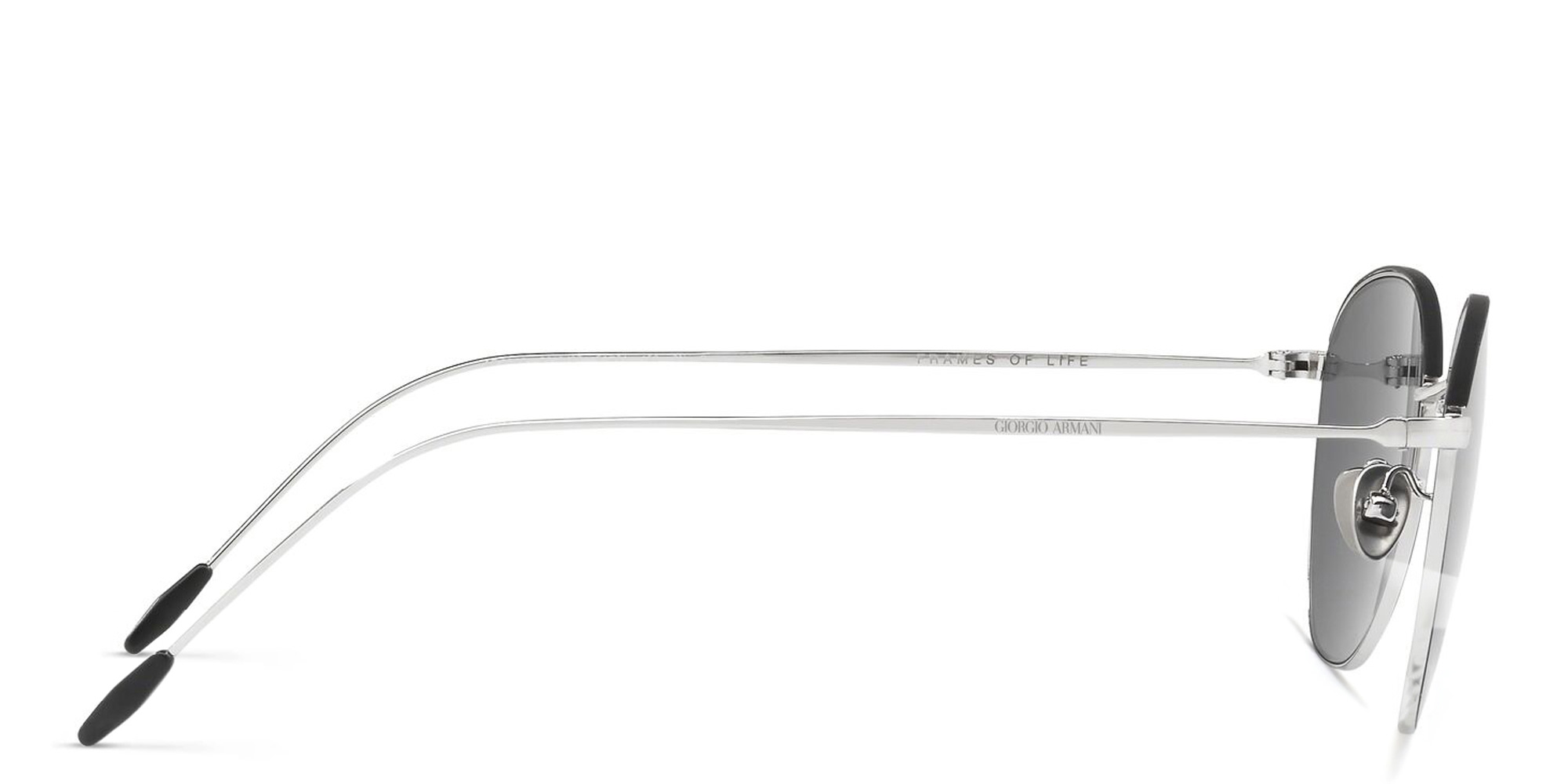 GIORGIO ARMANI Square Sunglasses in Silver – Product Photo 3