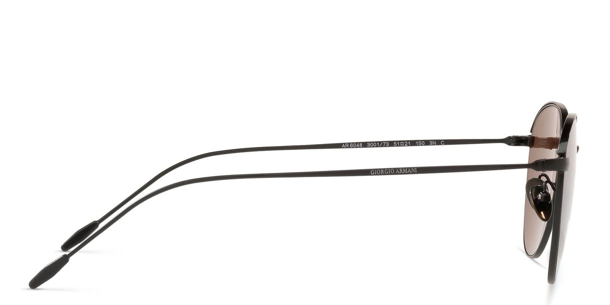 GIORGIO ARMANI Square Sunglasses in Matte Black – Product Photo 3