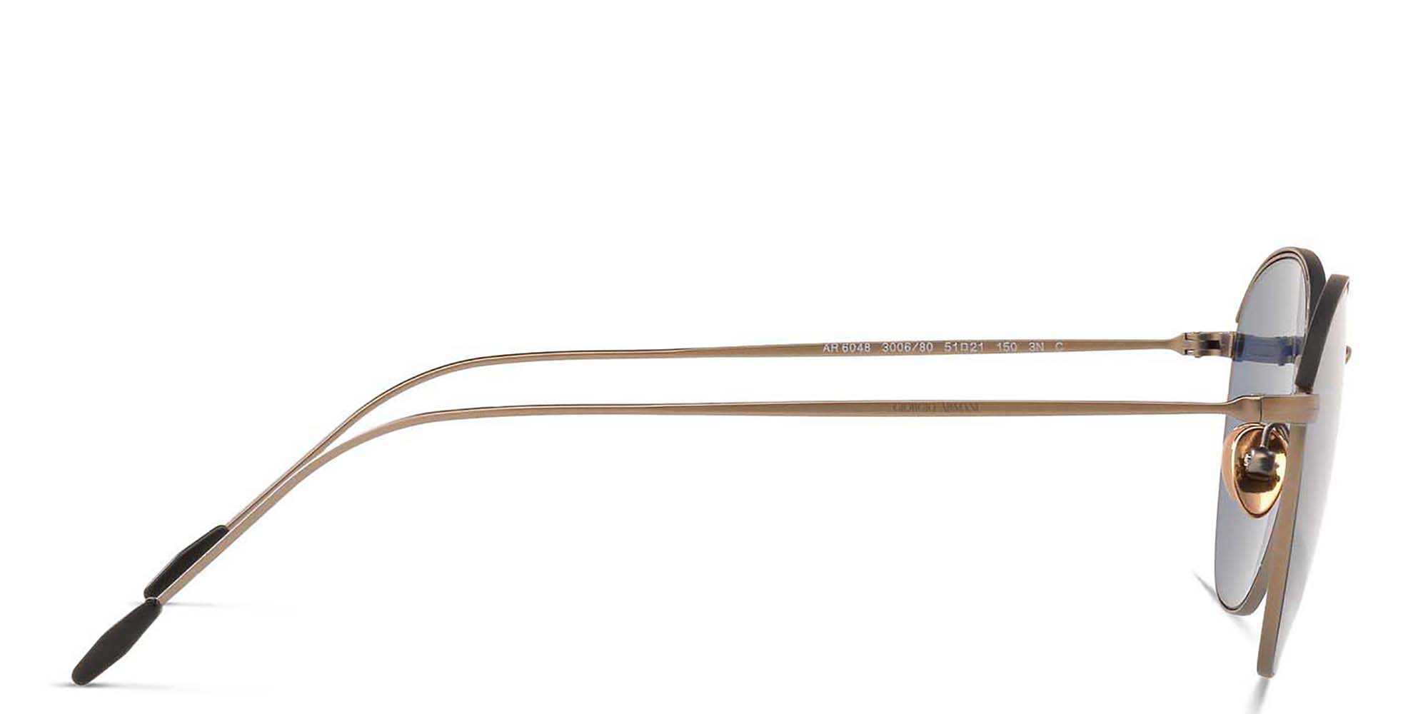 GIORGIO ARMANI Square Sunglasses in Gold – Product Photo 3