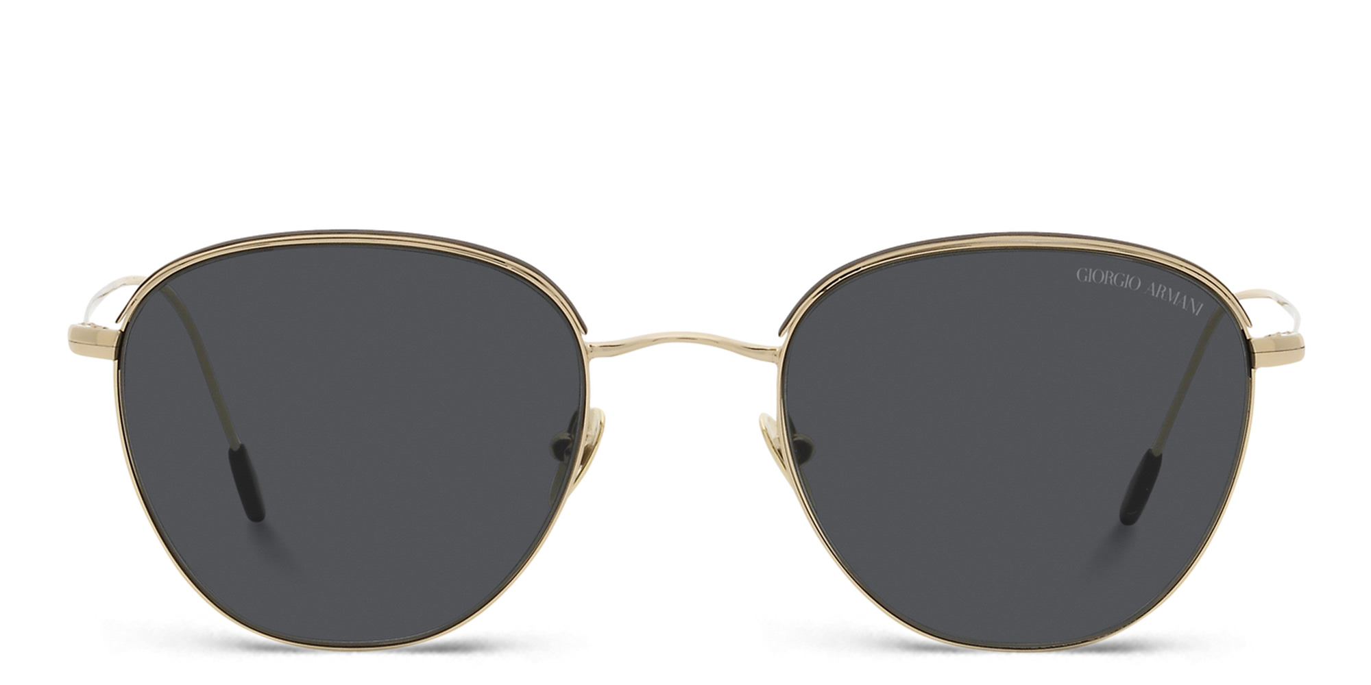 نظارات شمسية مربّعة من جورجو أرماني بلون ذهبي - صورة المنتج 1