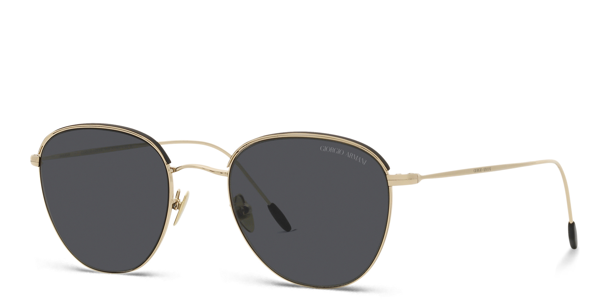 نظارات شمسية مربّعة من جورجو أرماني بلون ذهبي - صورة المنتج 2