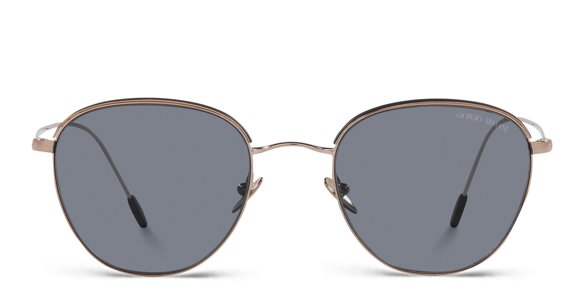 نظارات شمسية مربّعة من جورجو أرماني بلون ذهبي - صورة المنتج 1