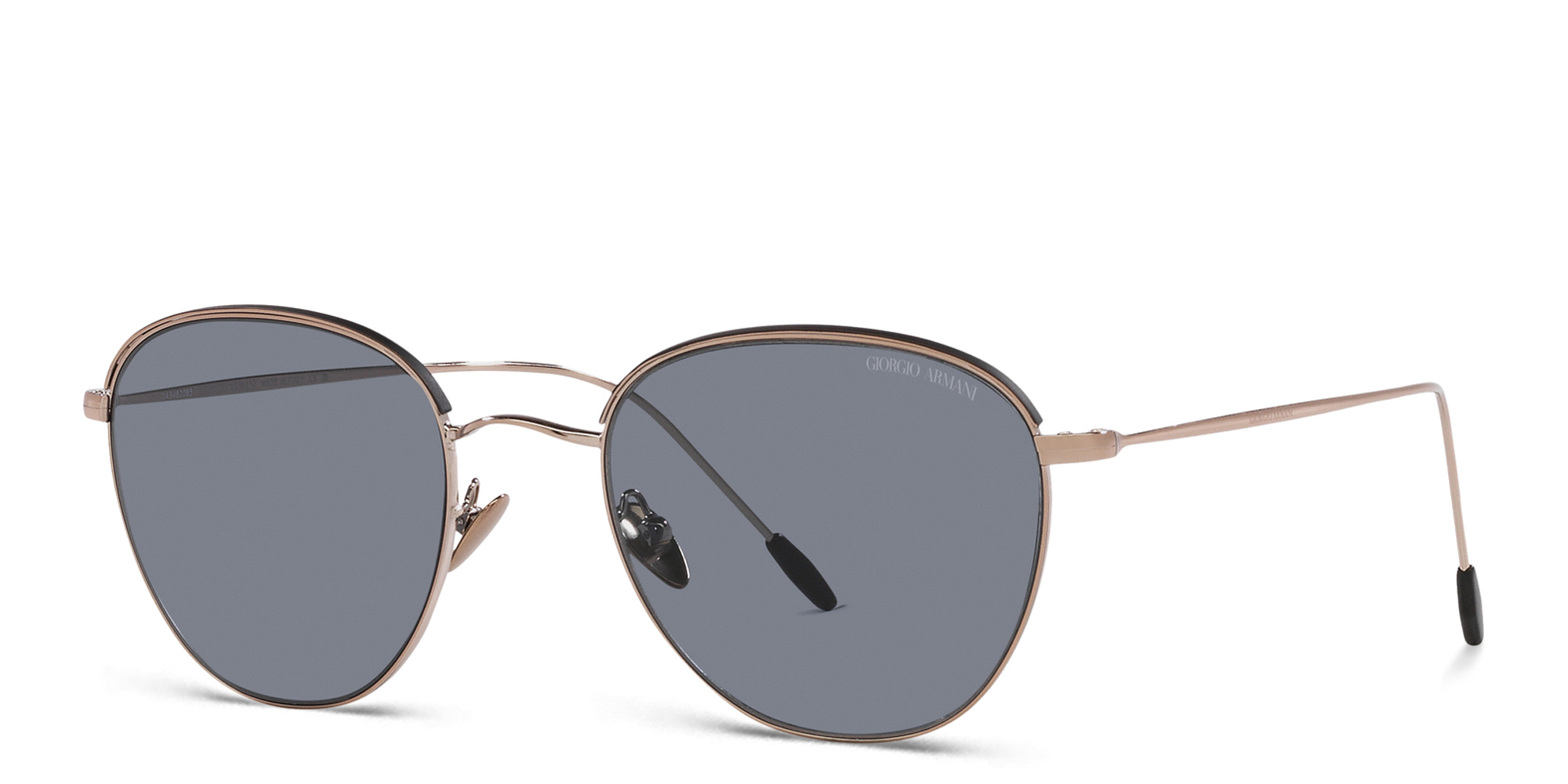 نظارات شمسية مربّعة من جورجو أرماني بلون ذهبي - صورة المنتج 2
