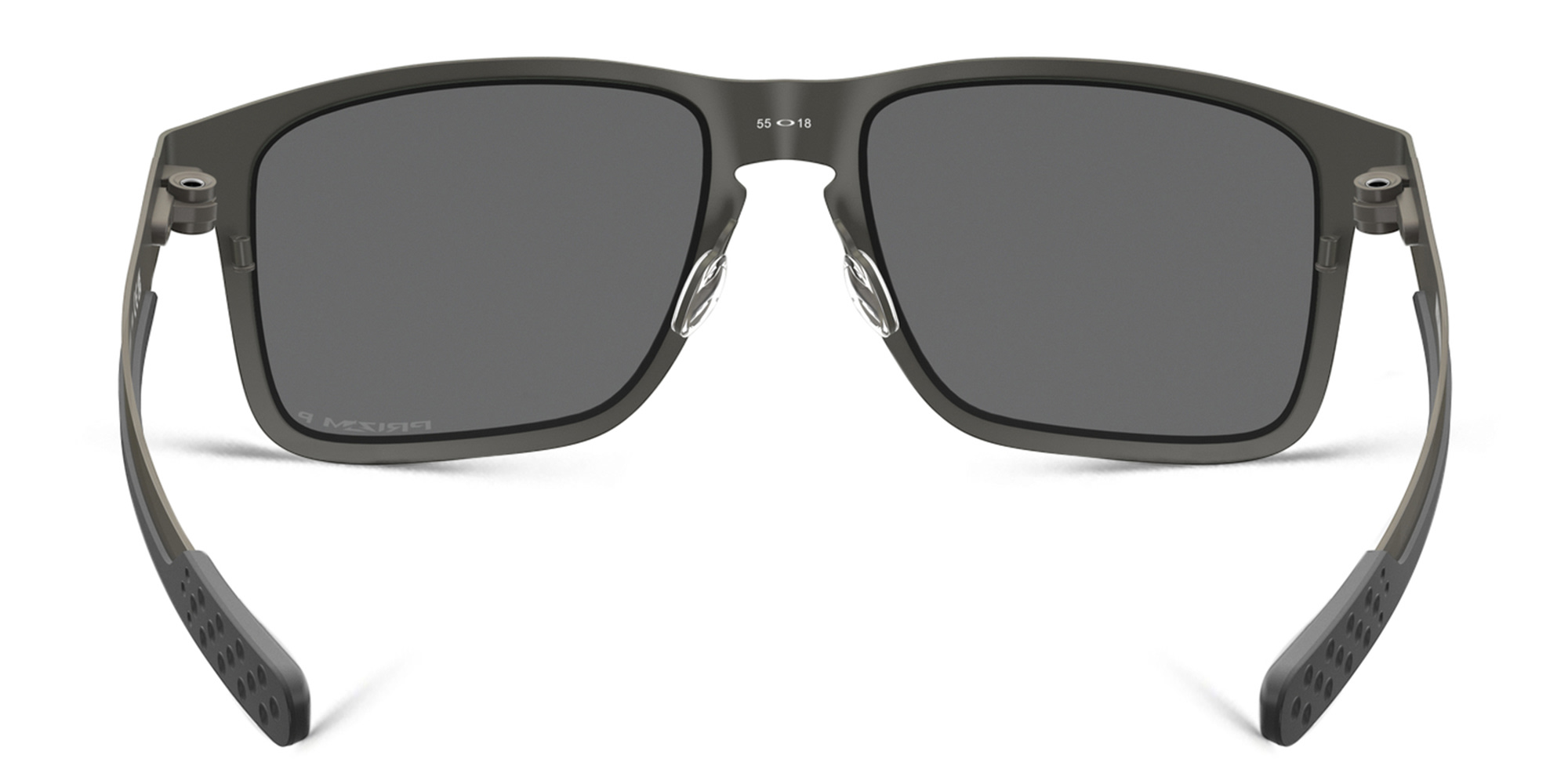 Oakley HOLBROOK™ METAL Square Polarized Sunglasses in Matte Gunmetal – Product Photo 4