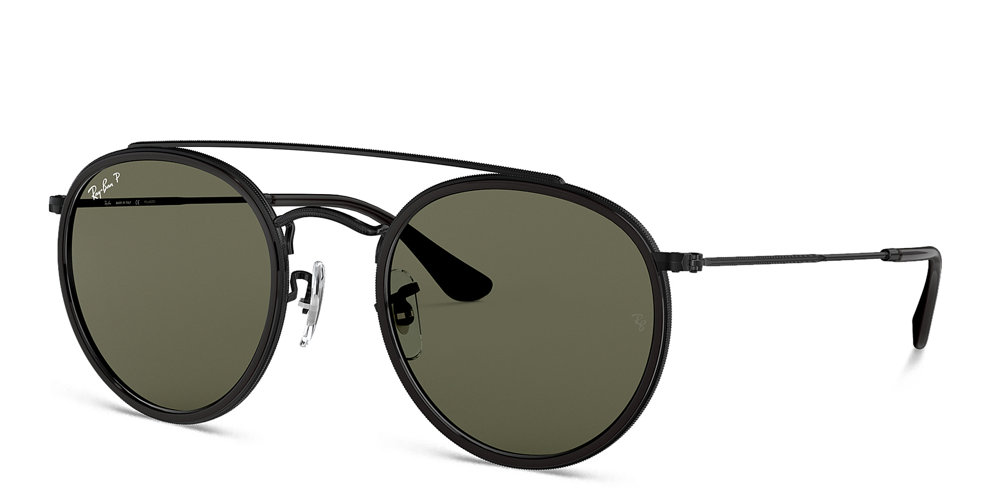 Ray-Ban Unisex Round Sunglasses in Black – Product Photo 2