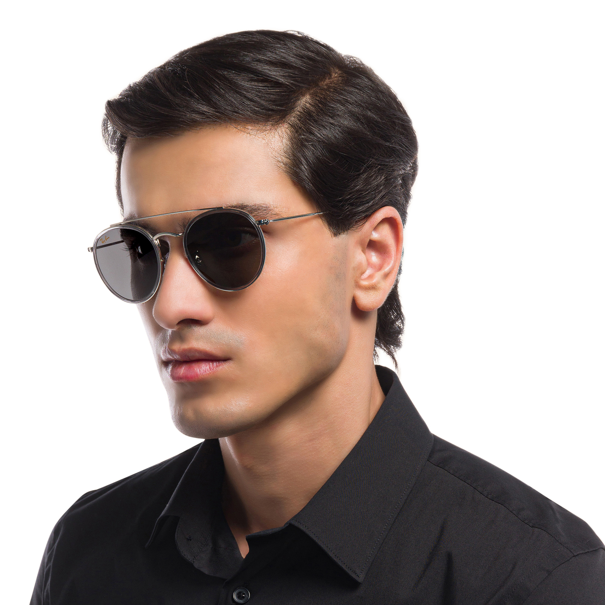 Ray-Ban Unisex Round Sunglasses in Silver – Product Photo 7