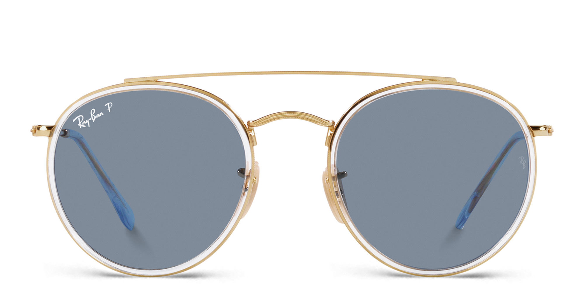 Ray-Ban Unisex Round Sunglasses in Gold – Product Photo 1