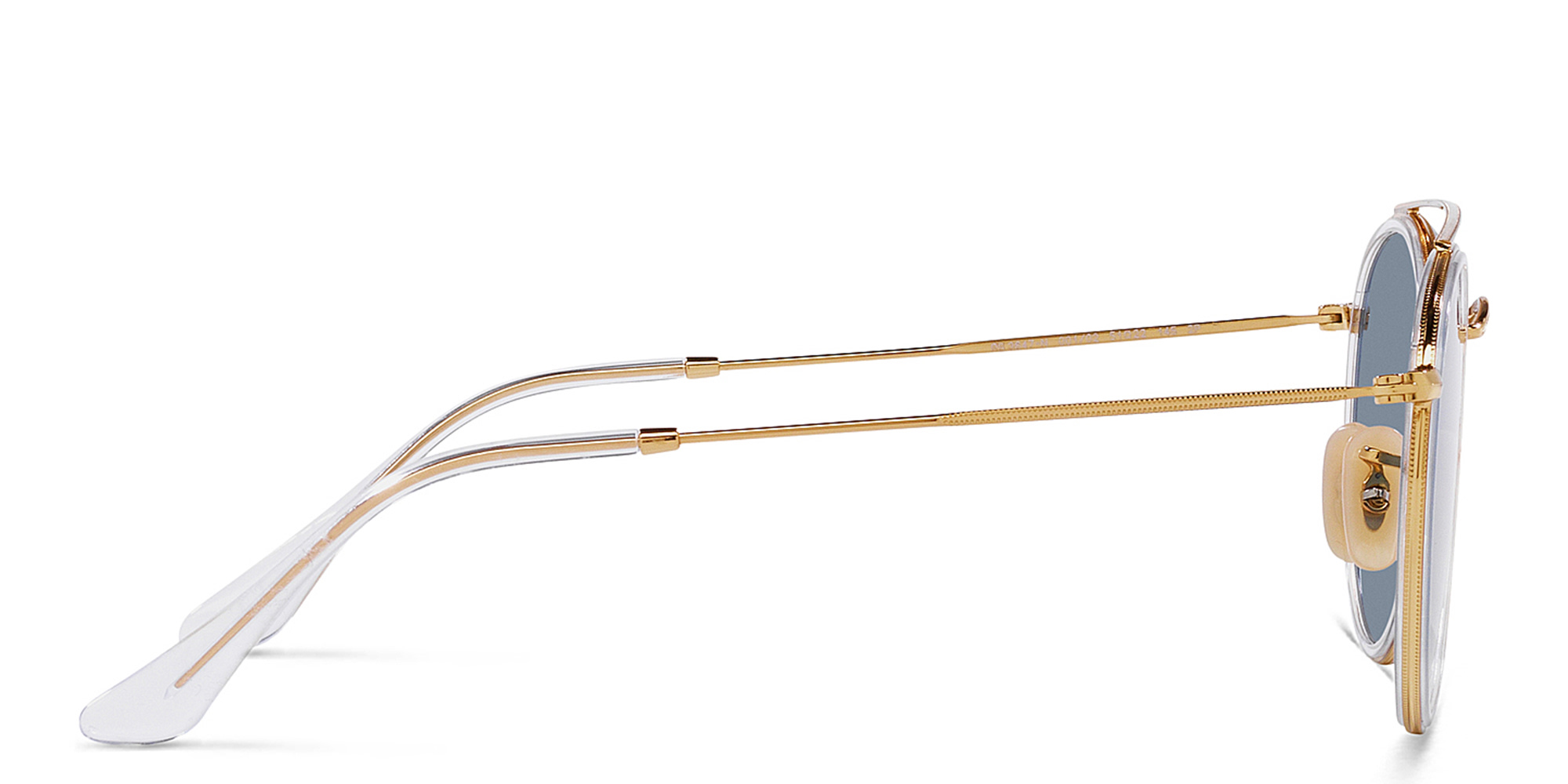 Ray-Ban Unisex Round Sunglasses in Gold – Product Photo 3