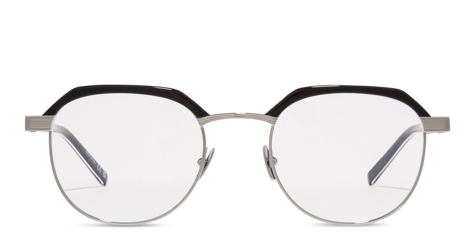 SAINT LAURENT Unisex Round Eyeglasses in Black – Product Photo 1
