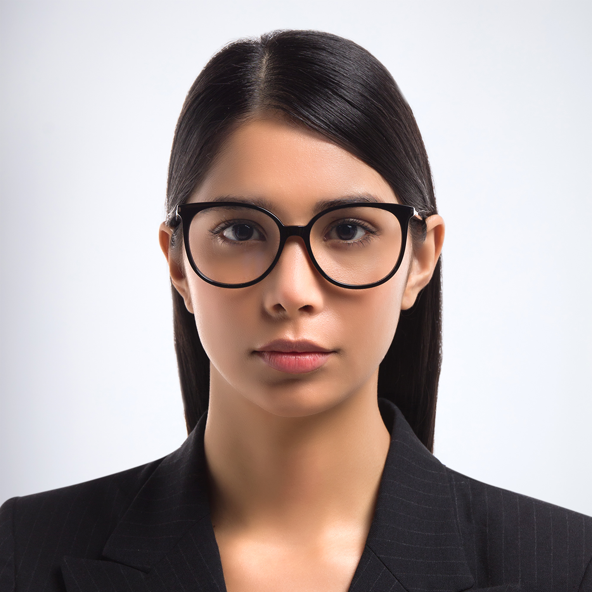 SAINT LAURENT Round Eyeglasses in Black – Product Photo 5