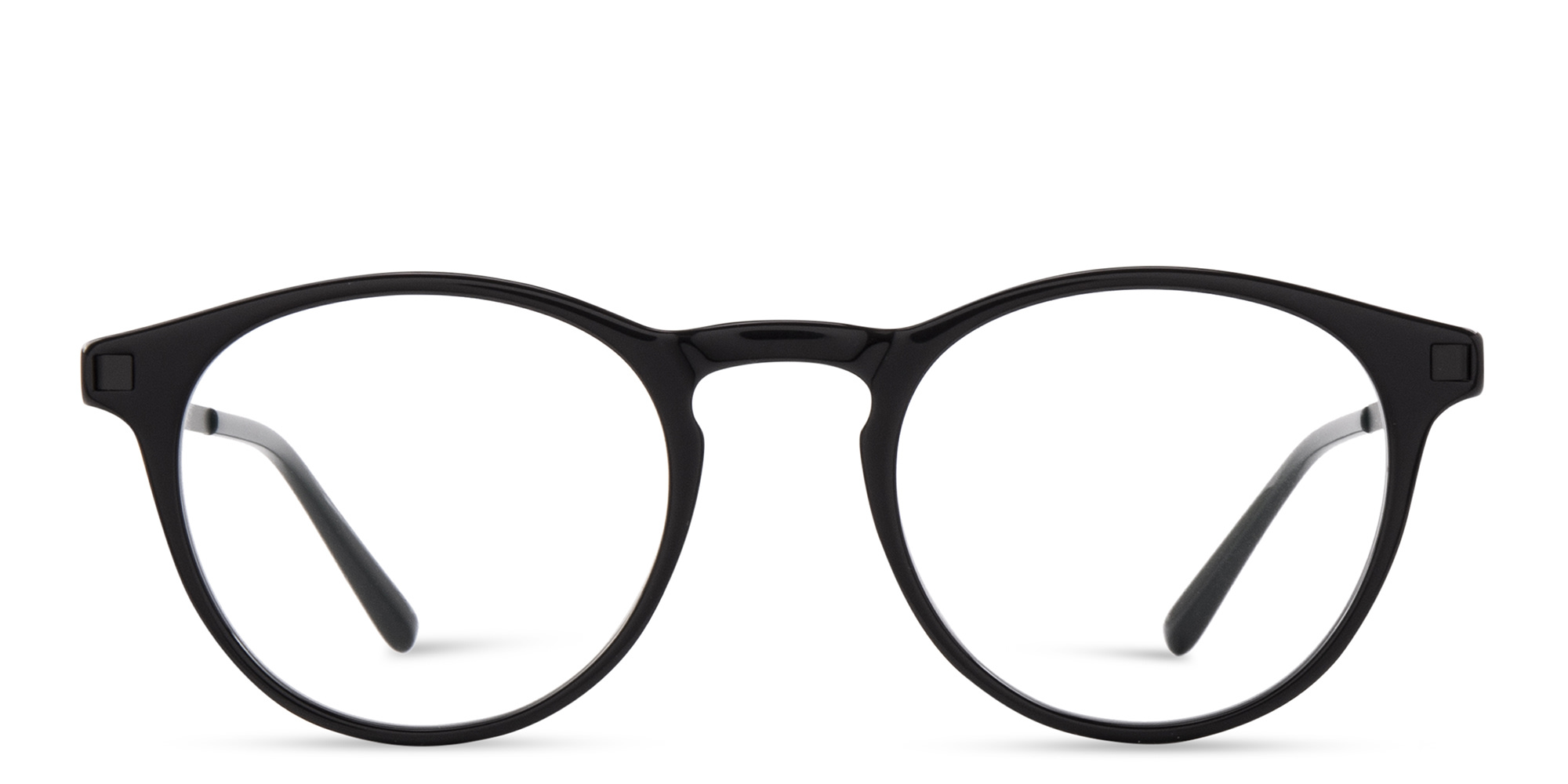 نظارات طبية دائرية من ميكيتا بلون أسود - صورة المنتج 1