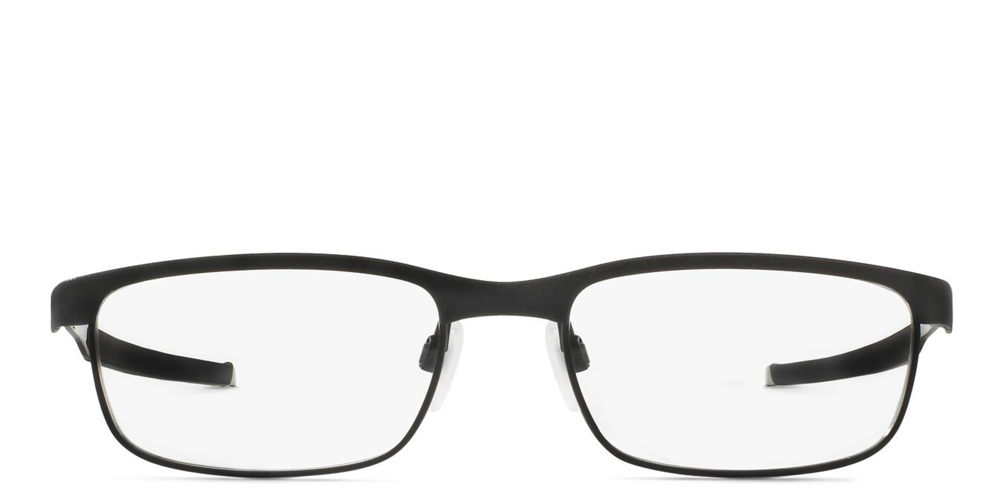 Oakley Steel Plate™ Rectangle Eyeglasses in Powder Coal – Product Photo 1