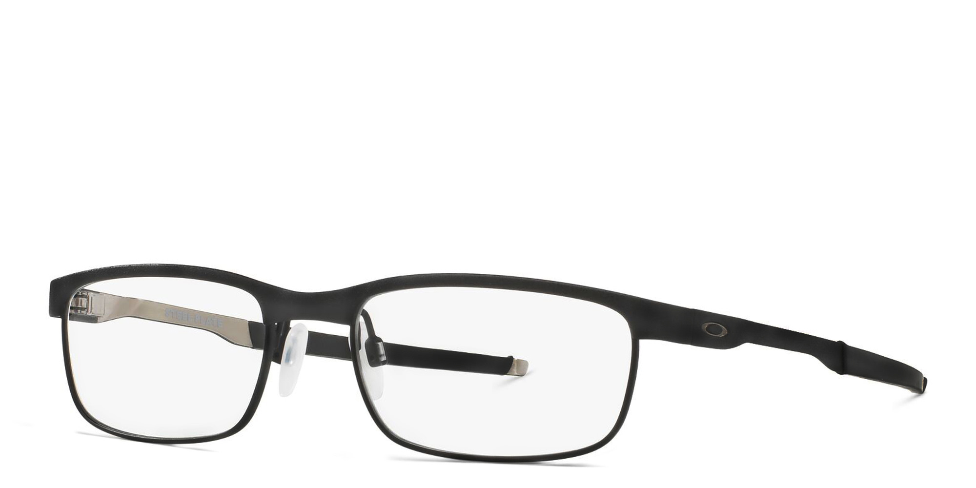 Oakley Steel Plate™ Rectangle Eyeglasses in Powder Coal – Product Photo 2