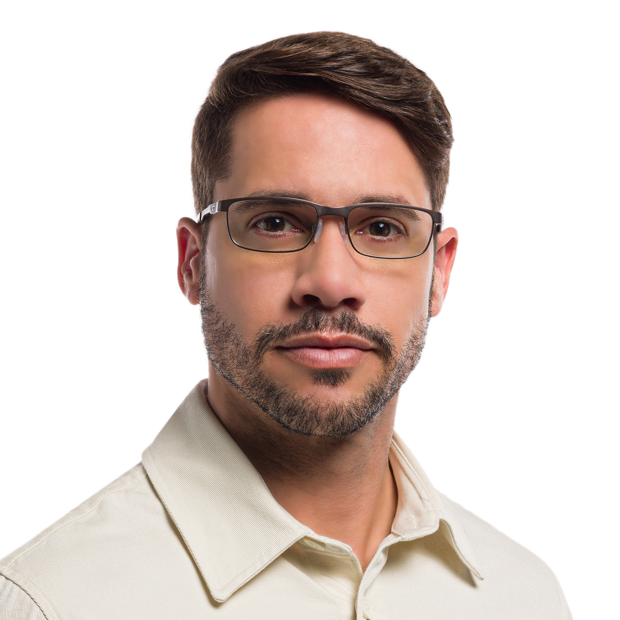 Oakley Steel Plate™ Rectangle Eyeglasses in Grey – Product Photo 6