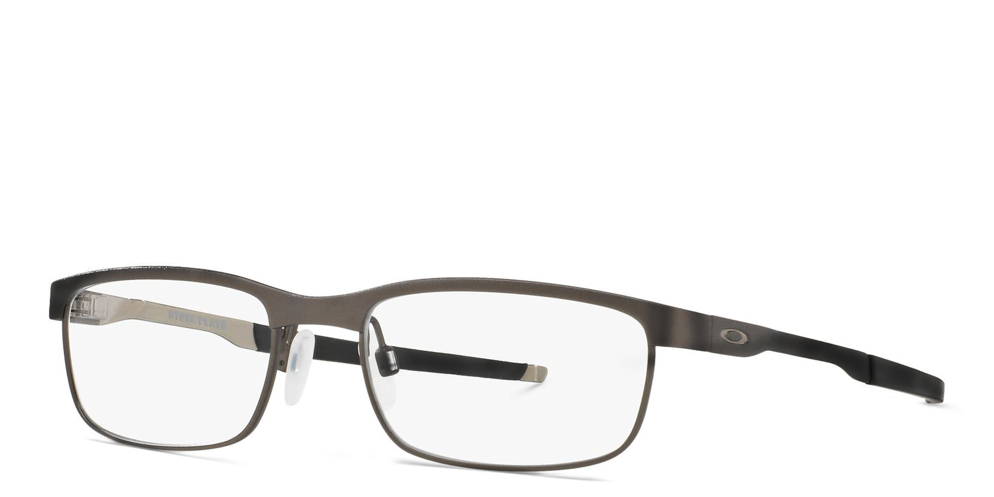 Oakley Steel Plate™ Rectangle Eyeglasses in Grey – Product Photo 2