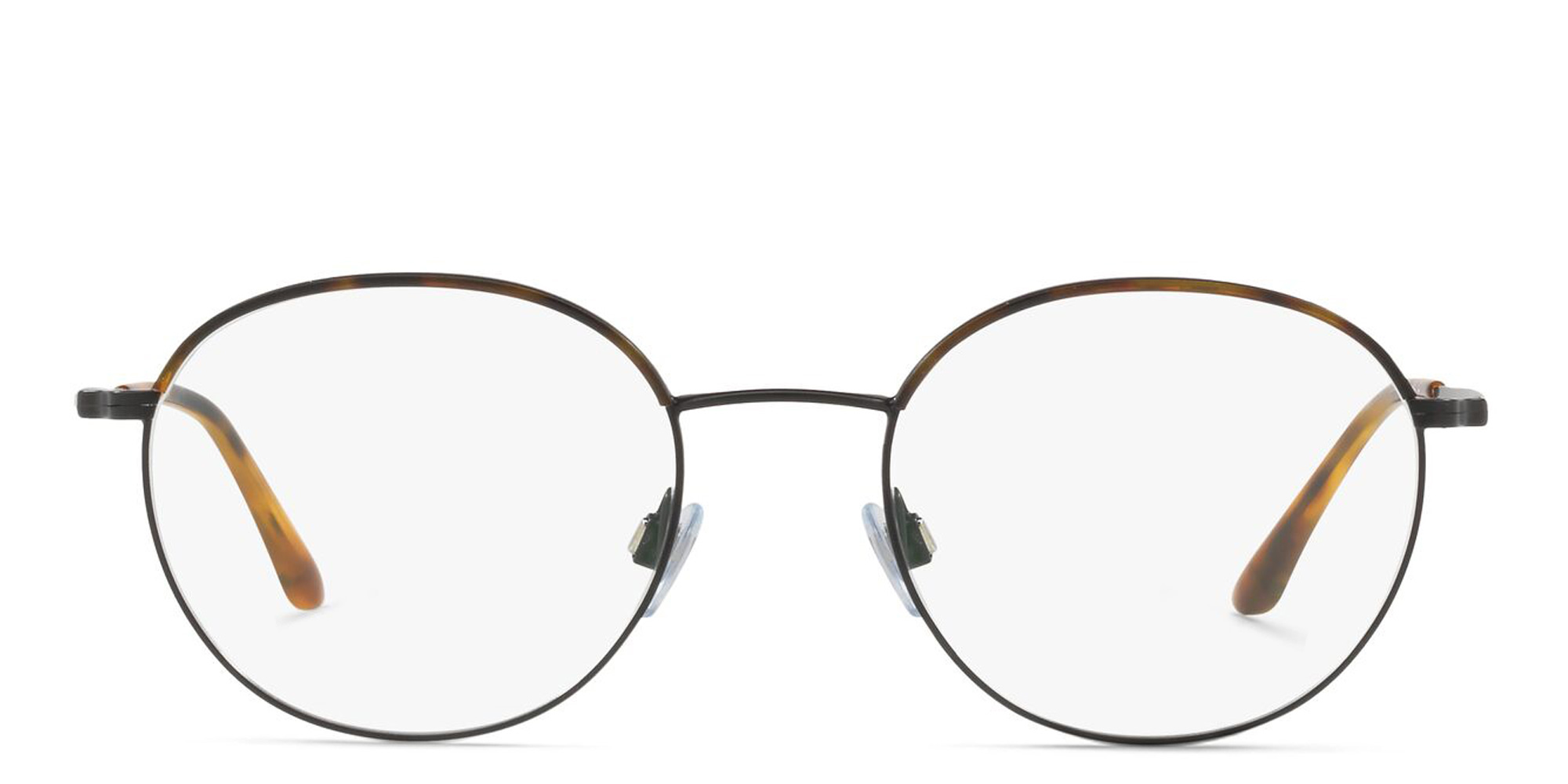 GIORGIO ARMANI Round Eyeglasses in Black – Product Photo 1