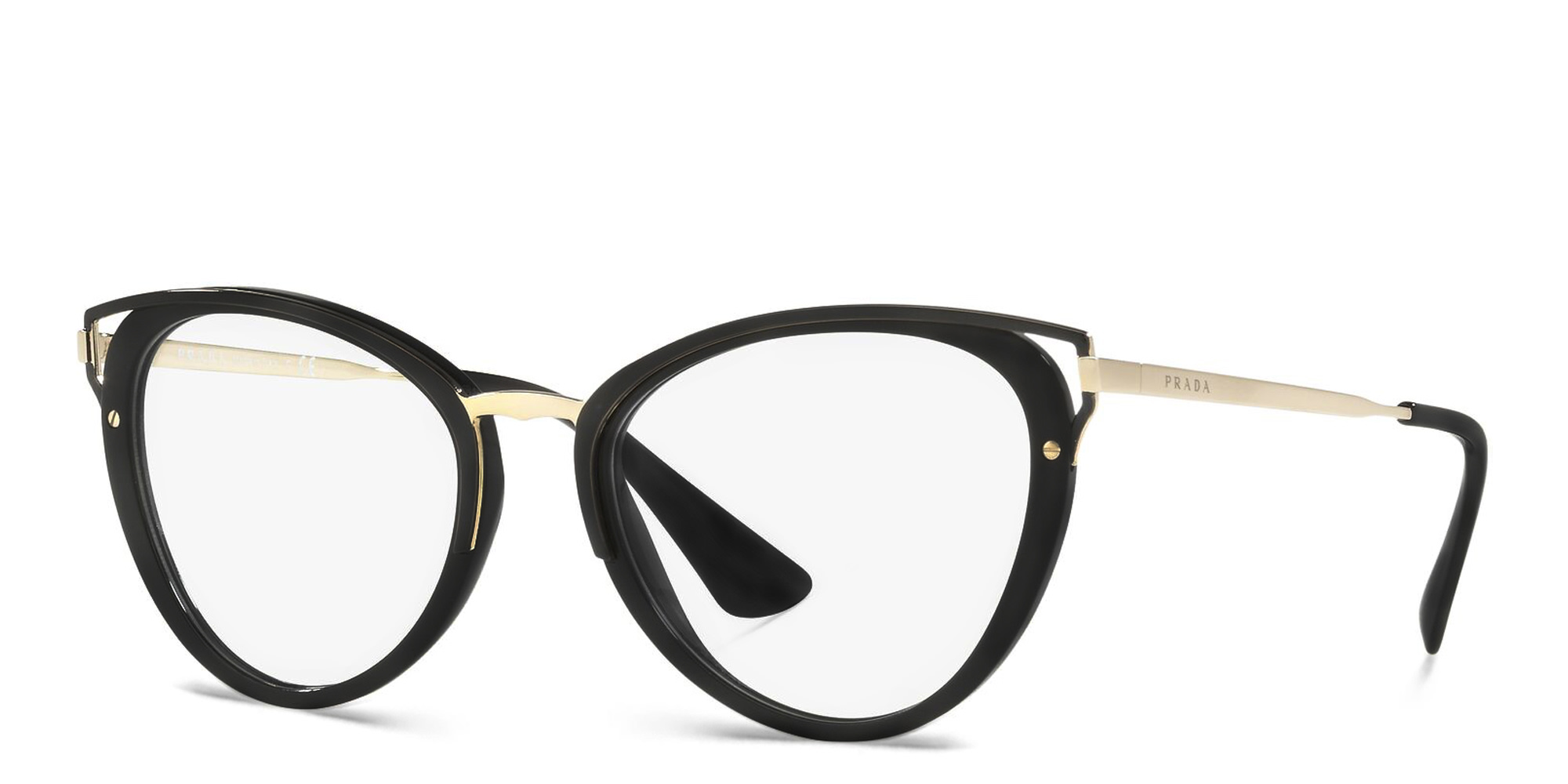 PRADA Cat Eye Eyeglasses in Black – Product Photo 2