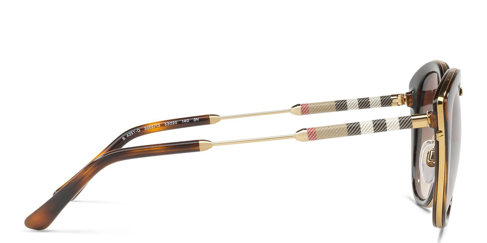 نظارات شمسية طراز كات آي من بربري بلون هافان داكن - صورة المنتج 3