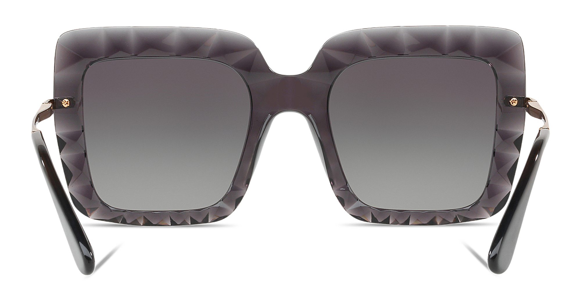 نظارة شمسية مربعة من دولتشي آند غابانا بلون رمادي شفاف - صورة المنتج 4