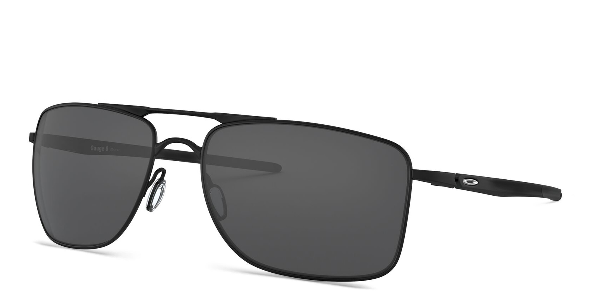 Oakley Gauge 8 Aviator Sunglasses in Matte Black – Product Photo 2