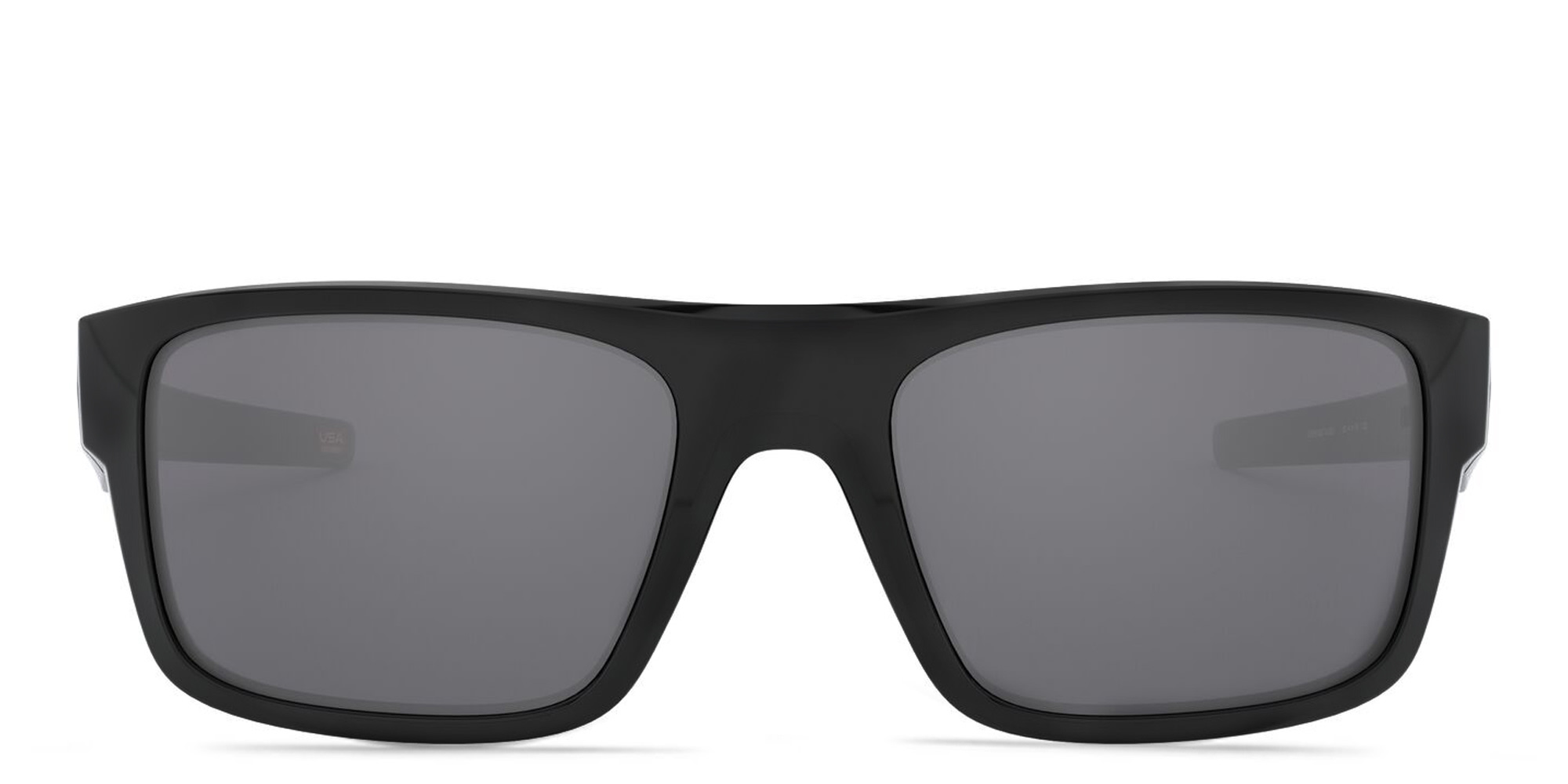 نظارة شمسية دروب بوينت بإطار مستطيل من اوكلي بلون أسود لامع - صورة المنتج 1