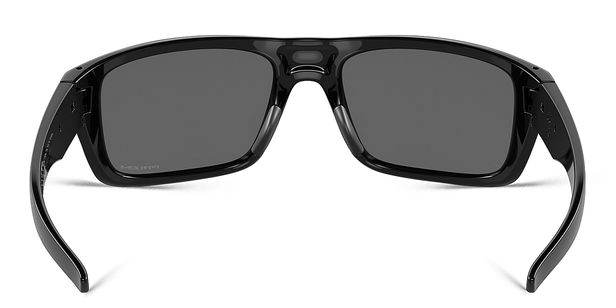 نظارة شمسية دروب بوينت بإطار مستطيل من اوكلي بلون أسود لامع - صورة المنتج 4