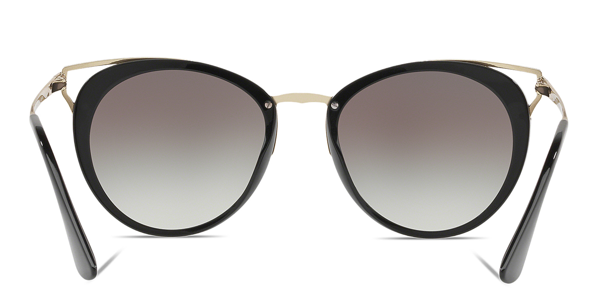 PRADA Round Sunglasses in Black – Product Photo 4