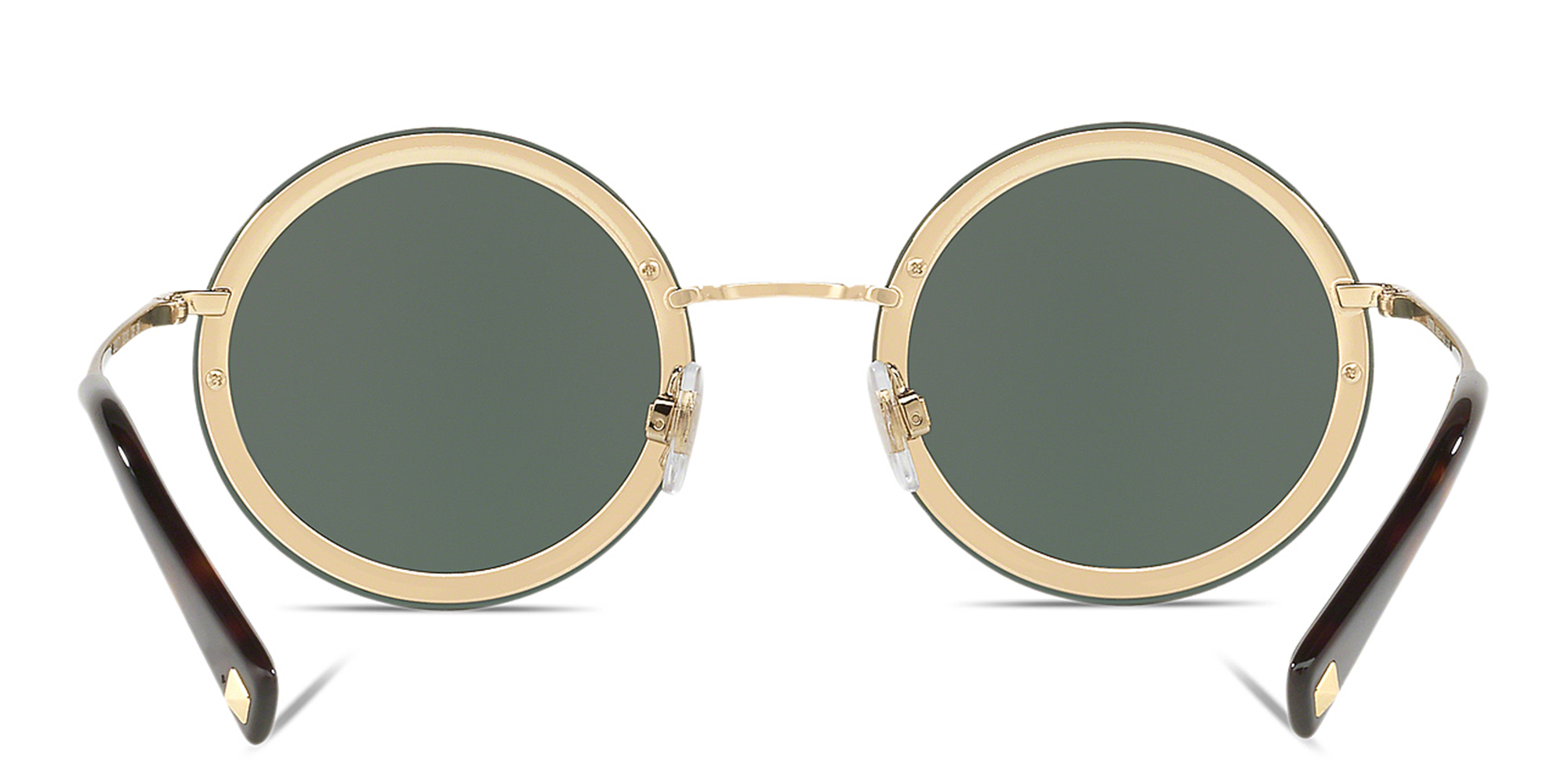 نظارة شمسية دائرية بدون إطار من فالنتينو بلون أسود - صورة المنتج 4