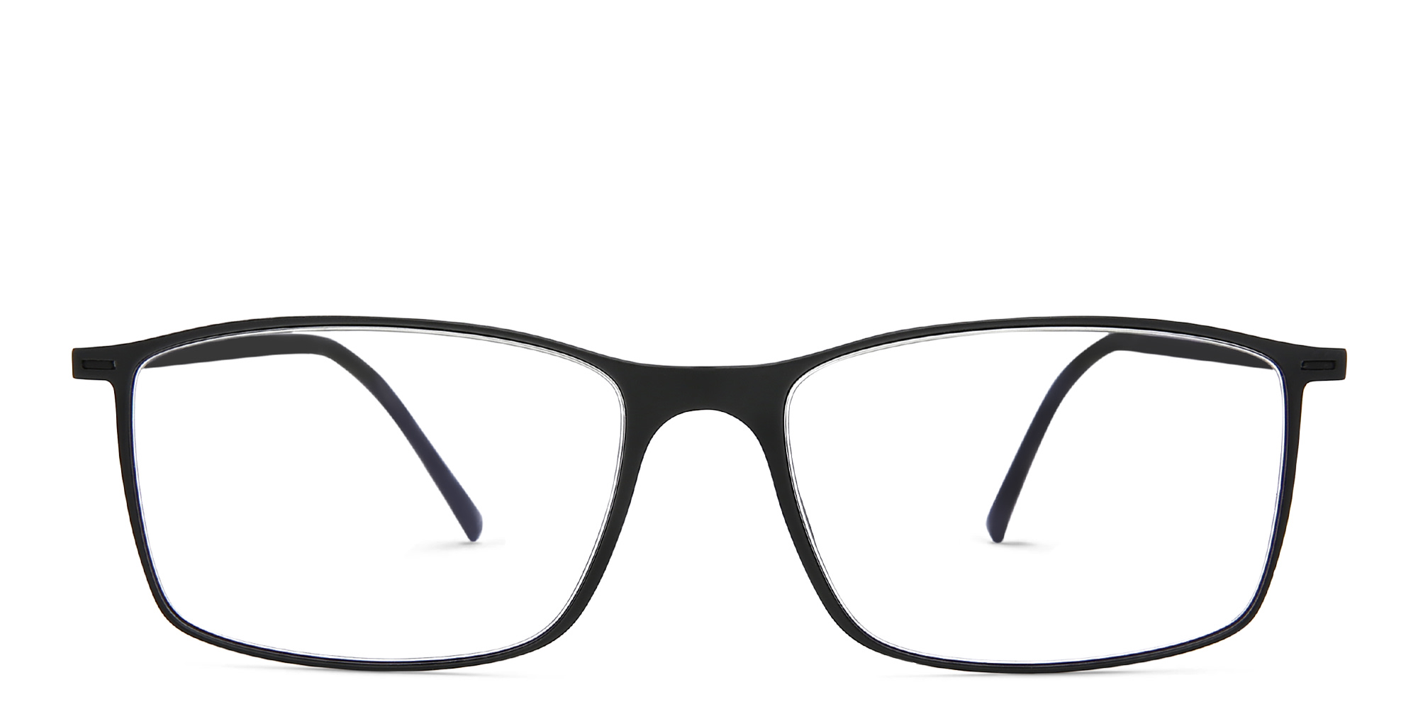 Silhouette Rectangle Eyeglasses in Black – Product Photo 1