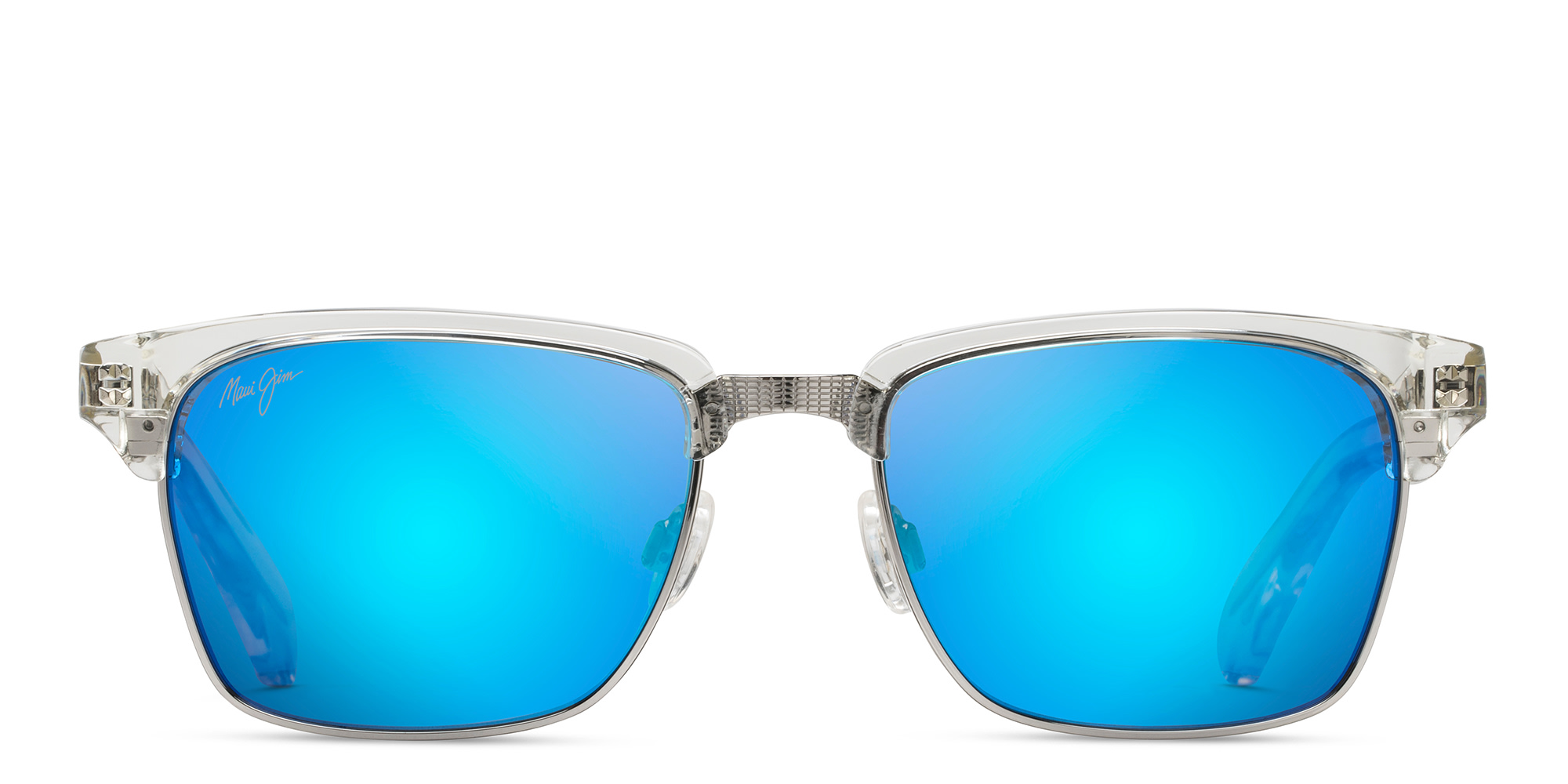 Maui Jim Unisex Rectangle Sunglasses in Clear – Product Photo 1