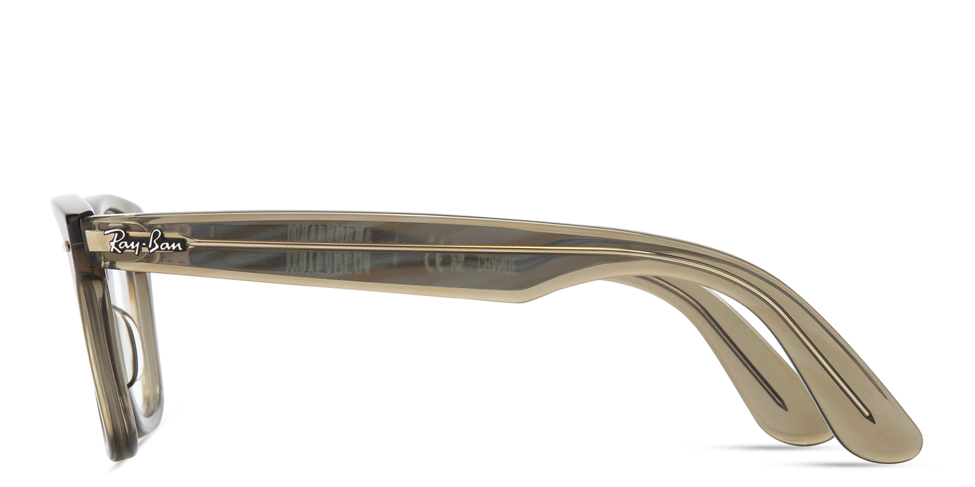 Ray-Ban Wayfarer Ease Optics Change Eyeglasses in Polished Grey – Product Photo 3