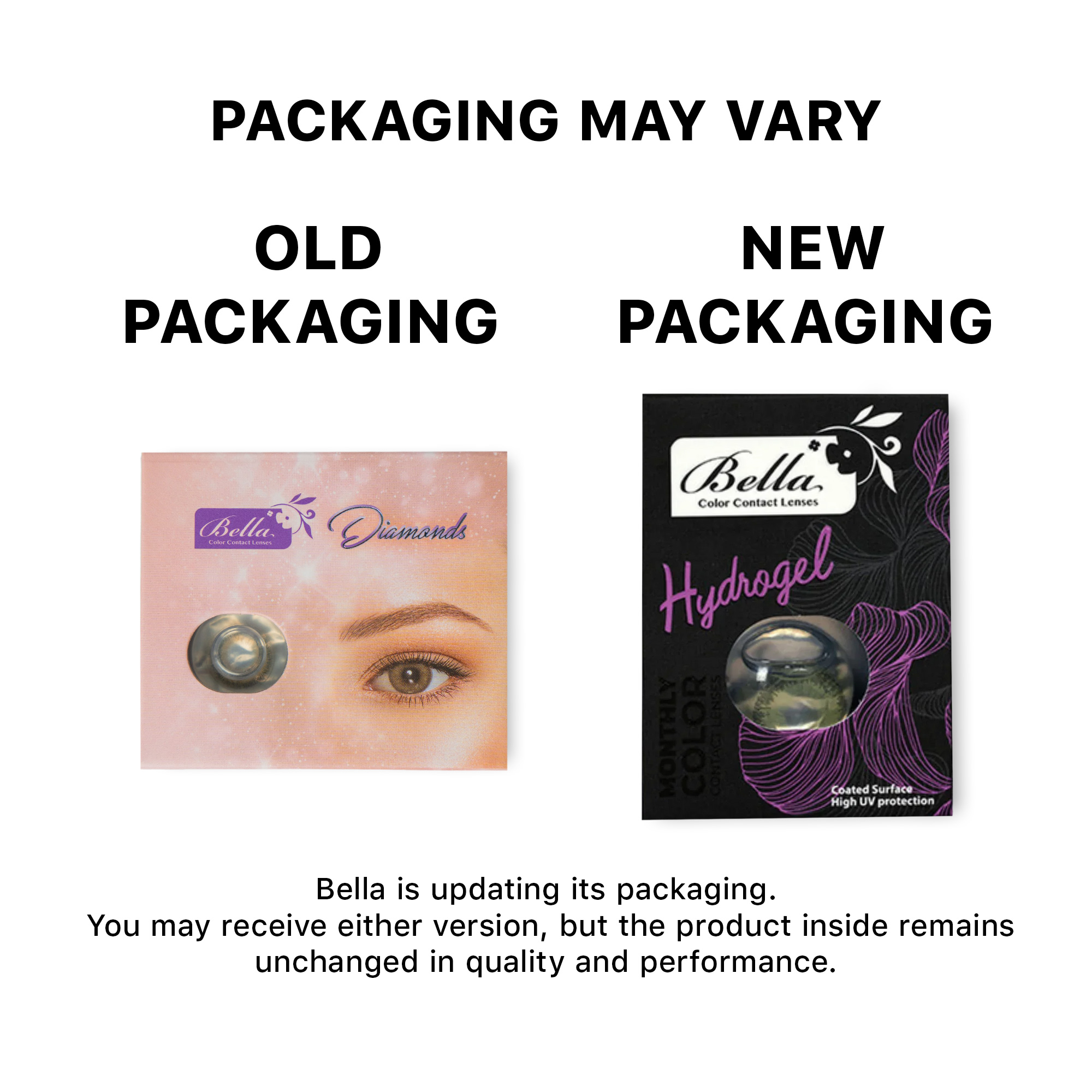 Bella DIAMOND Monthly Color Contact Lenses - Gray Green – Product Photo 3